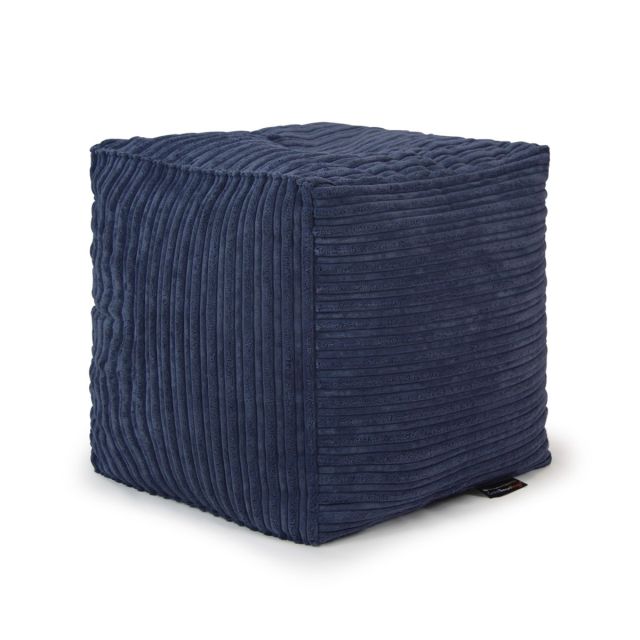 Corduroy Cube Bean Bag - Slate Blue