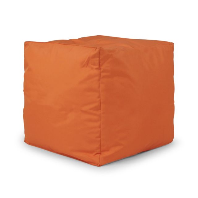 Indoor/Outdoor Cube Bean Bag - Orange