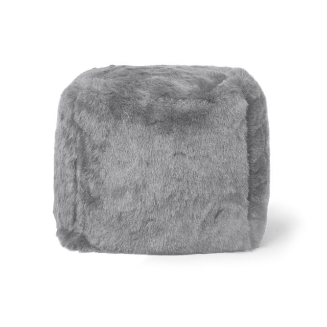 Faux Fur Cube Bean Bag - Kangaroo