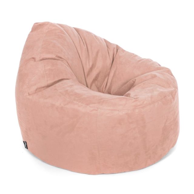 Faux Suede Bean Bag Chair - Replacement Cover-Small - Cover Only-(Faux Suede) Blush Pink