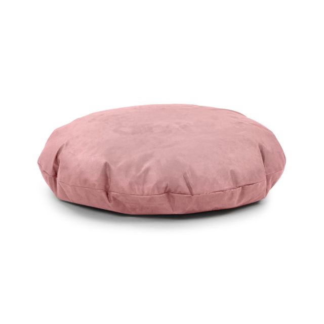 Faux Suede Cushion Bean Bag - Round - Blush Pink