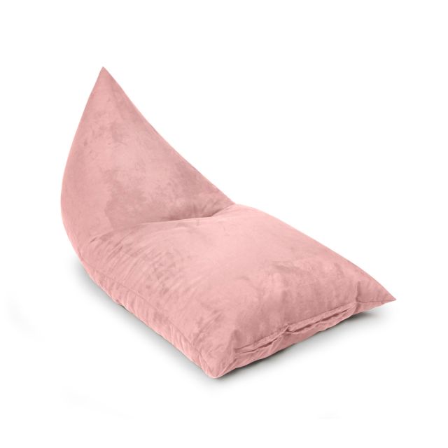 Faux Suede Deck Chair Bean Bag - Blush Pink