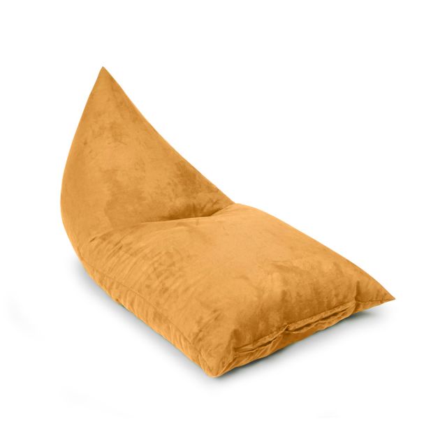 Faux Suede Deck Chair Bean Bag - Mustard