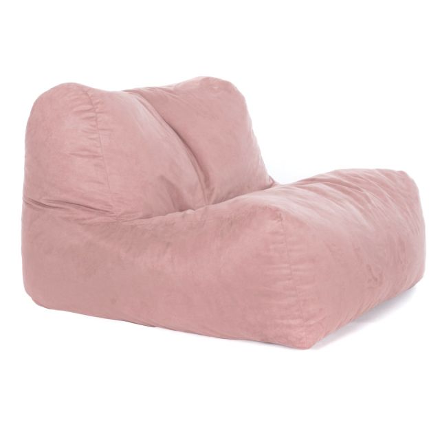 Faux Suede layZ Bean Bag - Replacement Cover-Small - Cover Only-(Faux Suede) Blush Pink