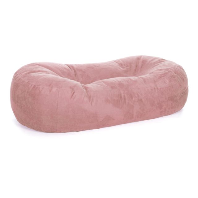 Faux Suede Lounger Bean Bag - Replacement Cover-Small - Cover Only-(Faux Suede) Blush Pink