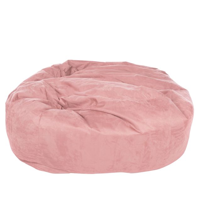 Faux Suede Monster Bean Bag - Replacement Cover-Mini Monster - Cover Only-(Faux Suede) Blush Pink