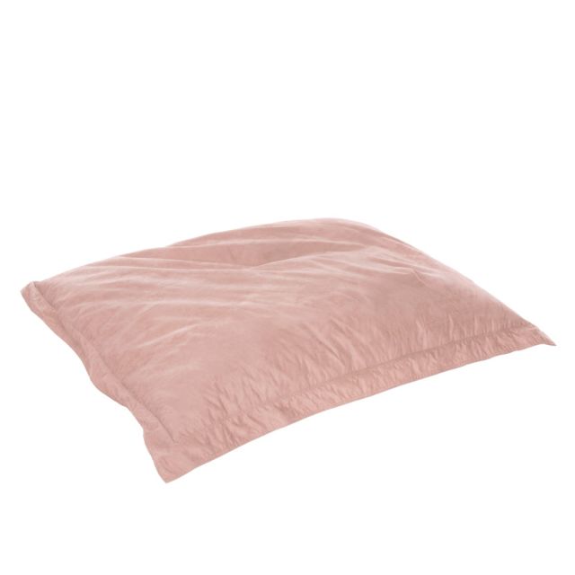 Faux Suede Oxford Cushion Bean Bag - Blush Pink