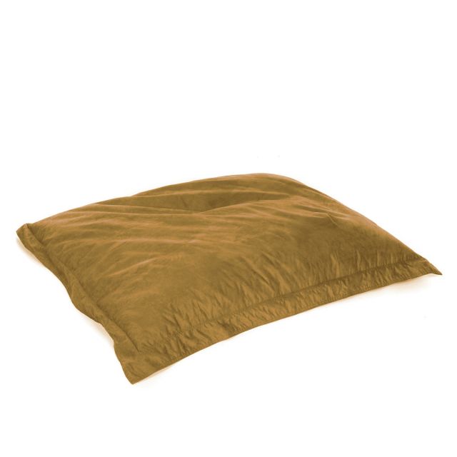Faux Suede Oxford Cushion Bean Bag - Mustard
