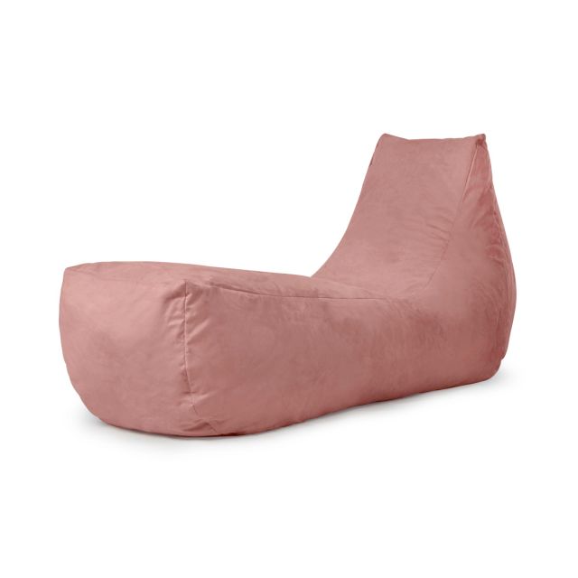 Faux Suede Recliner Bean Bag - Replacement Cover-Kids - Cover Only-(Faux Suede) Blush Pink