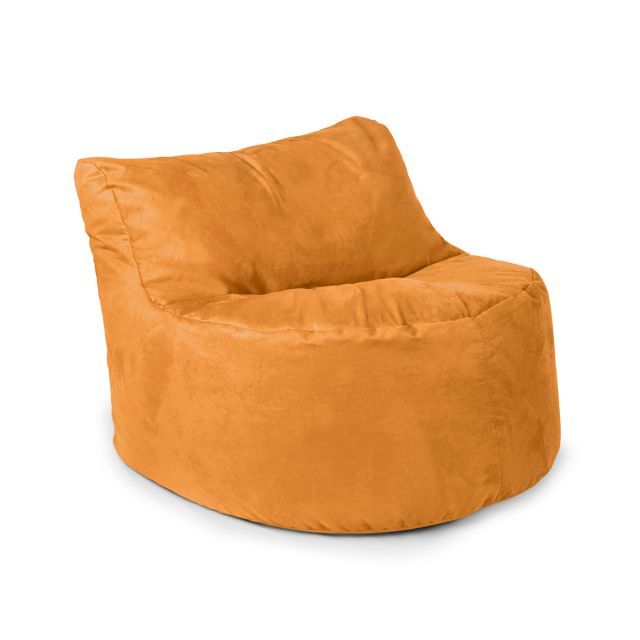 Faux Suede Seat Bean Bag - Replacement Cover-Kids - Cover Only-(Faux Suede) Mustard