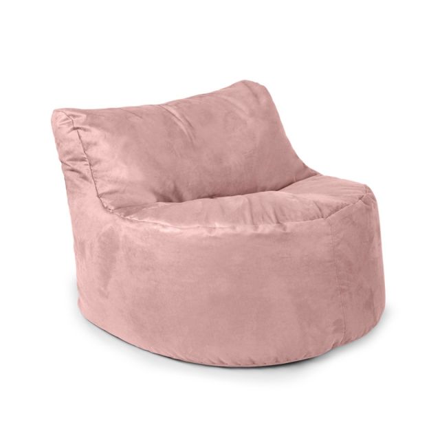 Faux Suede Seat Bean Bag - Replacement Cover-Kids - Cover Only-(Faux Suede) Blush Pink