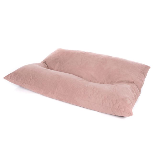 Faux Suede Slab Bean Bag - Blush Pink