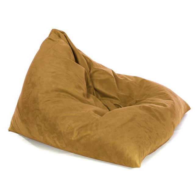 Faux Suede Tri-Gamer Bean Bag - Replacement Cover-Standard - Cover Only-(Faux Suede) Mustard