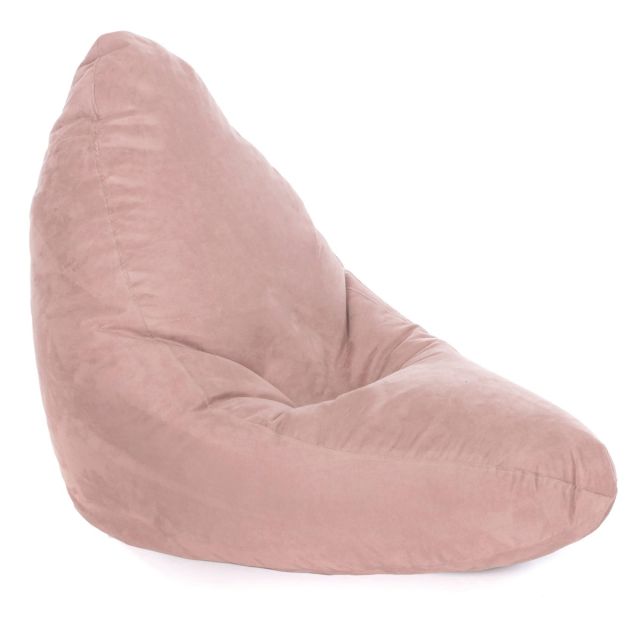 Faux Suede Wedgie Bean Bag - Replacement Cover-Standard - Cover Only-(Faux Suede) Blush Pink