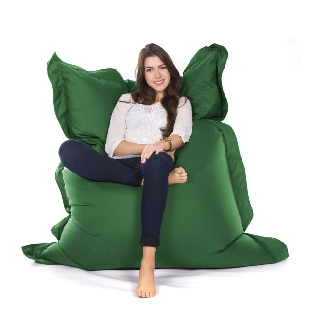 Indoor/Outdoor Oxford Cushion Bean Bag - Forest Green
