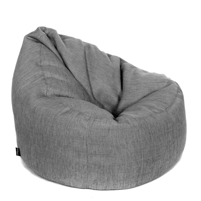 Luxury Chenille Bean Bag Chair - Charcoal