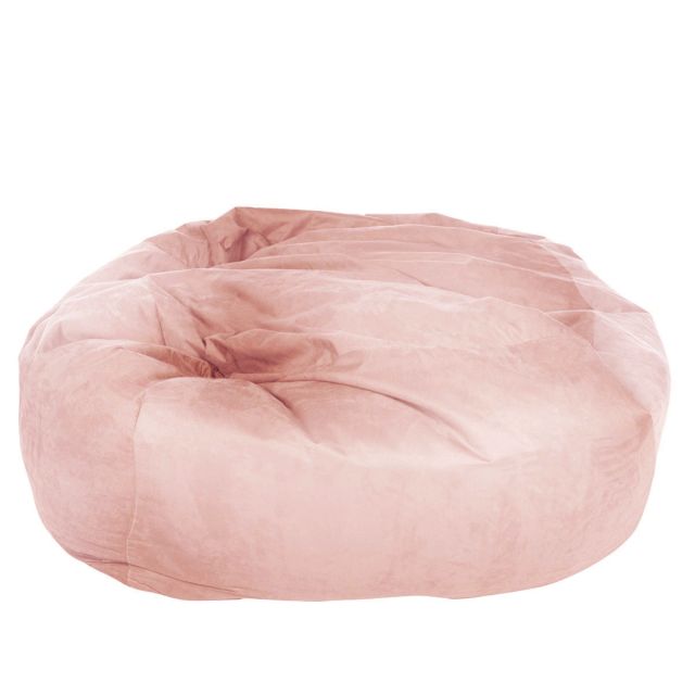 Designer Velvet Monster Bean Bag - Blush Pink