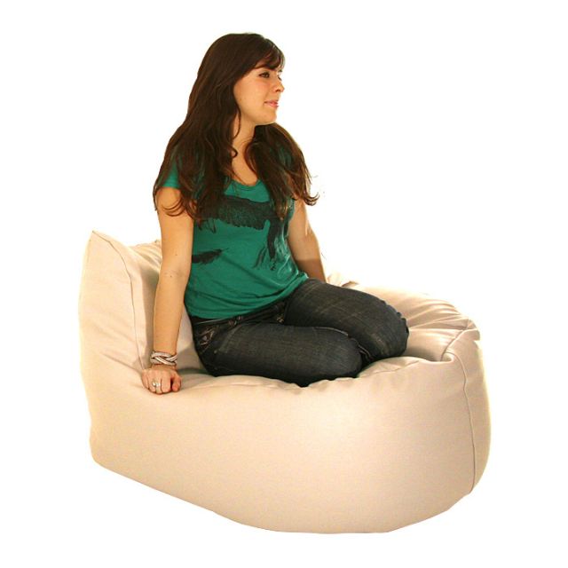 Real Leather Seat Bean Bag
