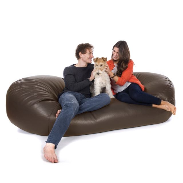 Real Leather Sofa Bed Bean Bag - Dog
