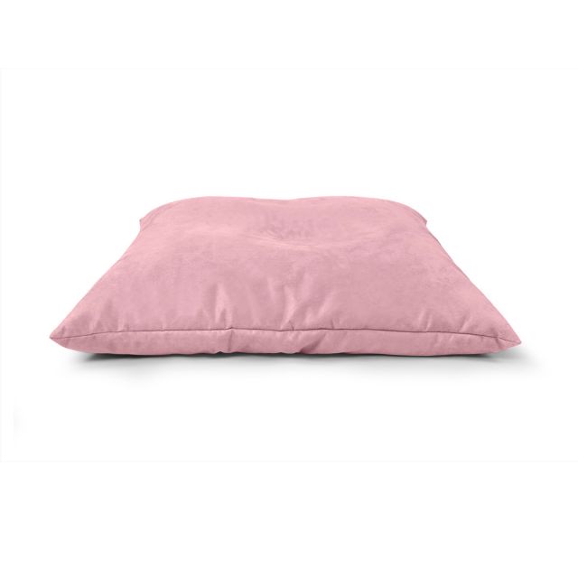 Faux Suede Cushion Bean Bag - Square - Blush Pink
