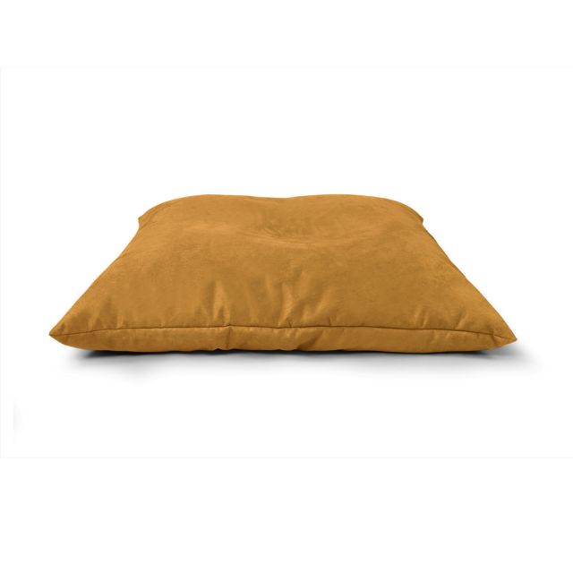 Faux Suede Cushion Bean Bag - Square - Mustard