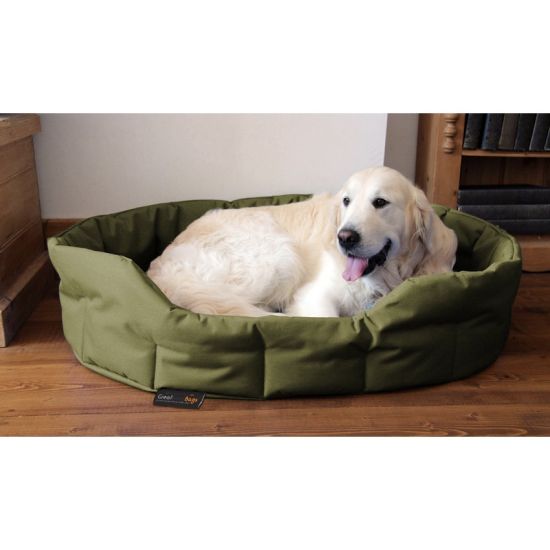 XL Dog Bed Basket - Olive Green