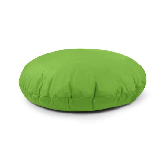 Cotton Cushion Bean Bag - Round - Lime Green