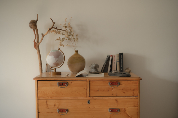 An image of an upcycled chest of drawers